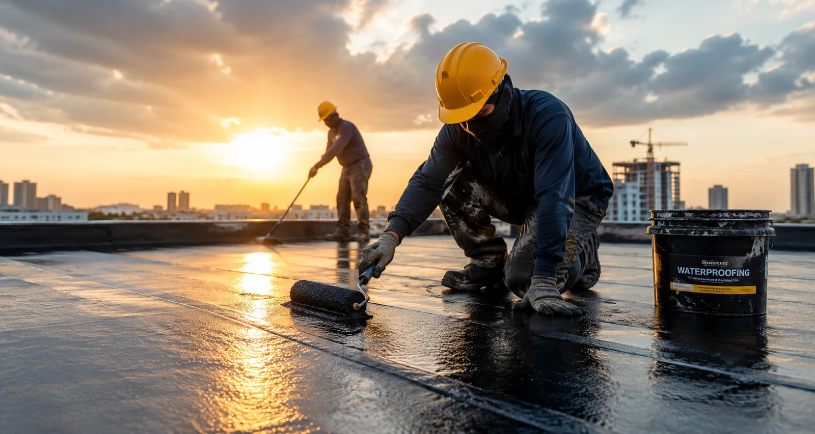 Pengerjaan waterproofing profesional oleh ARUM JAYA ASPAL